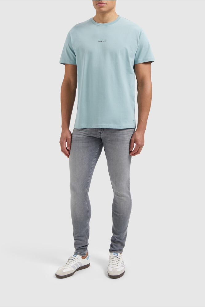 T SHIRT 25010119 93 BLUE GREY